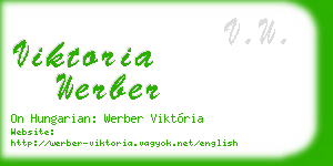 viktoria werber business card